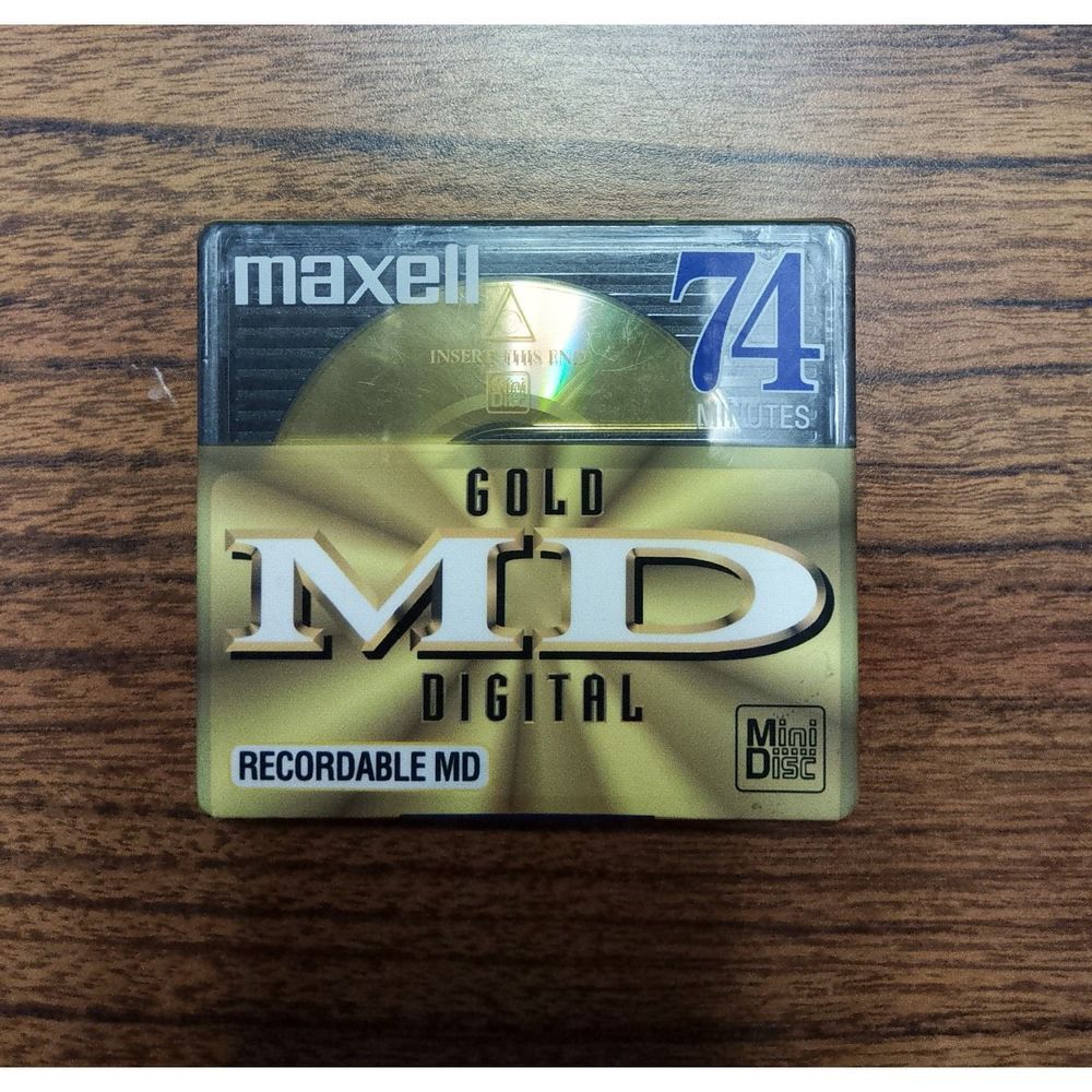 Lot of 8 Tapes Maxell Gold Mini Disc Digital 74min