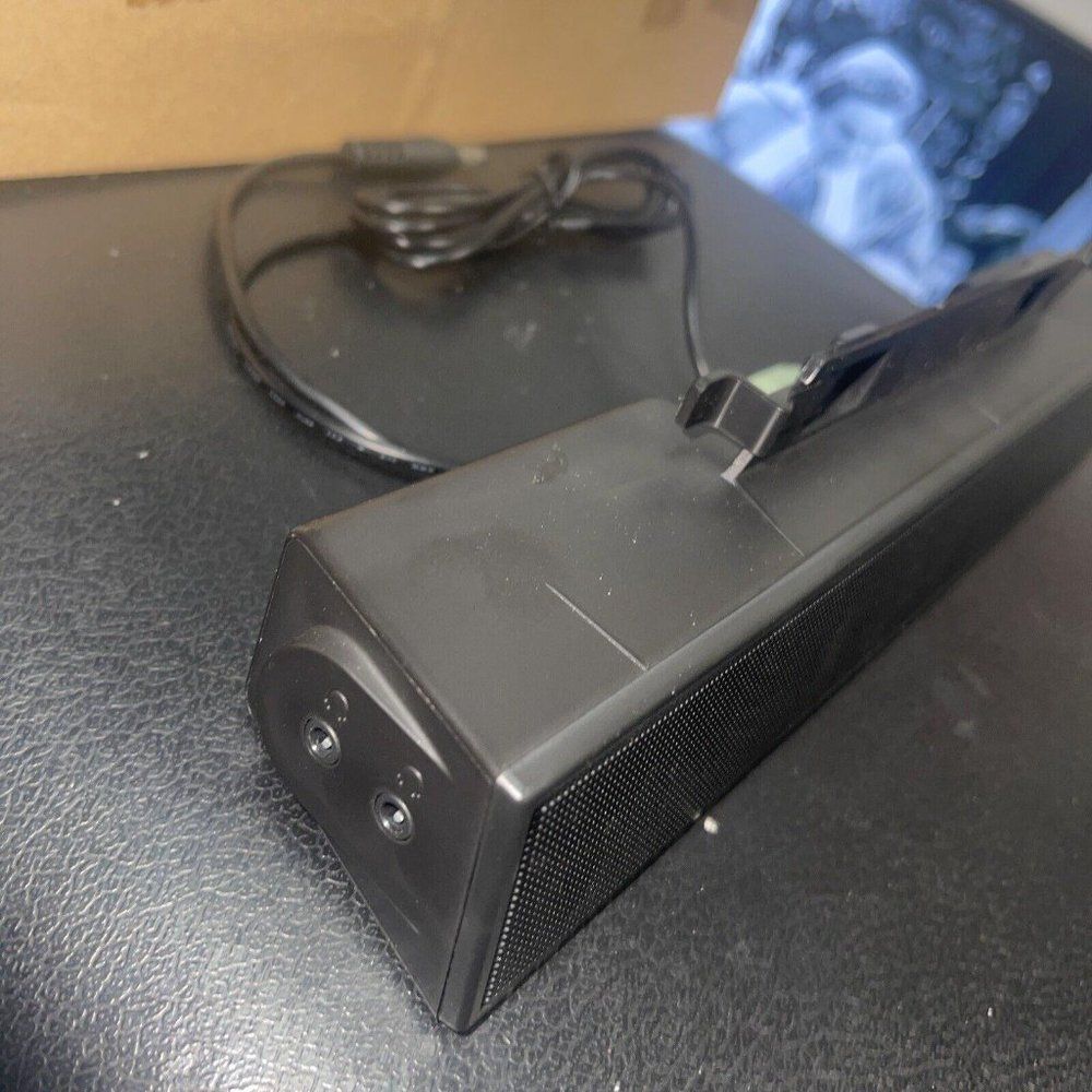 Dell AX510PA Multimedia Sound Bar Speaker Monitor Mount Black.