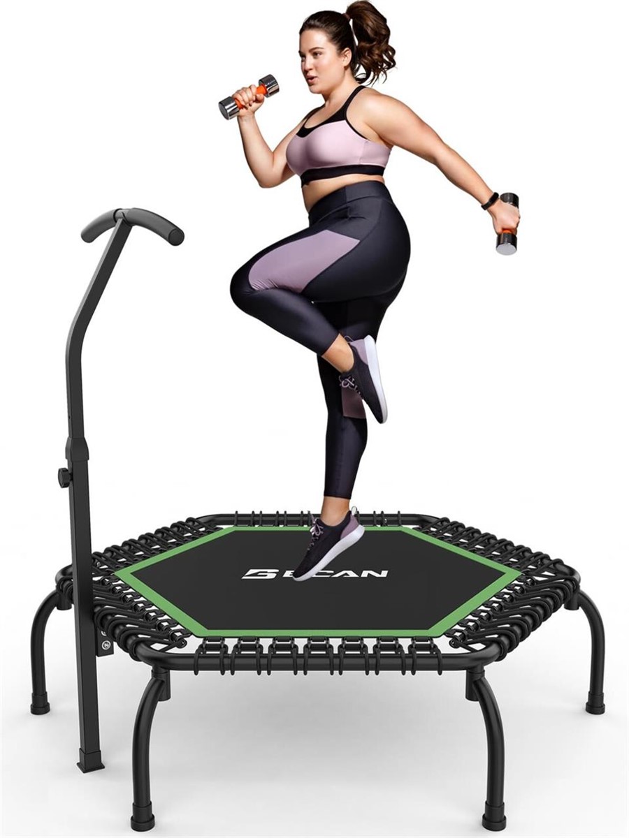 BCAN 48" Mini Trampoline, 550 LBS Fitness Trampoline