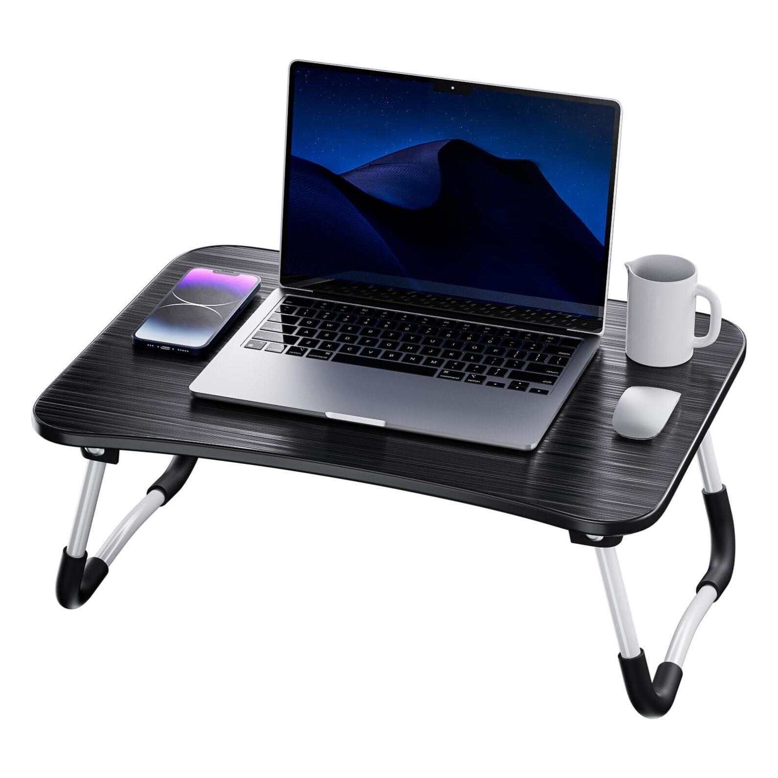 SOHOMACH Foldable Lap Table, Laptop Bed Desk, Port