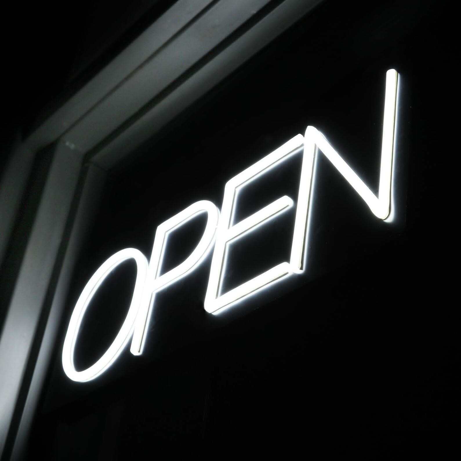 Open Signs for Business 12V/2A Ultra Bright LED Ne
