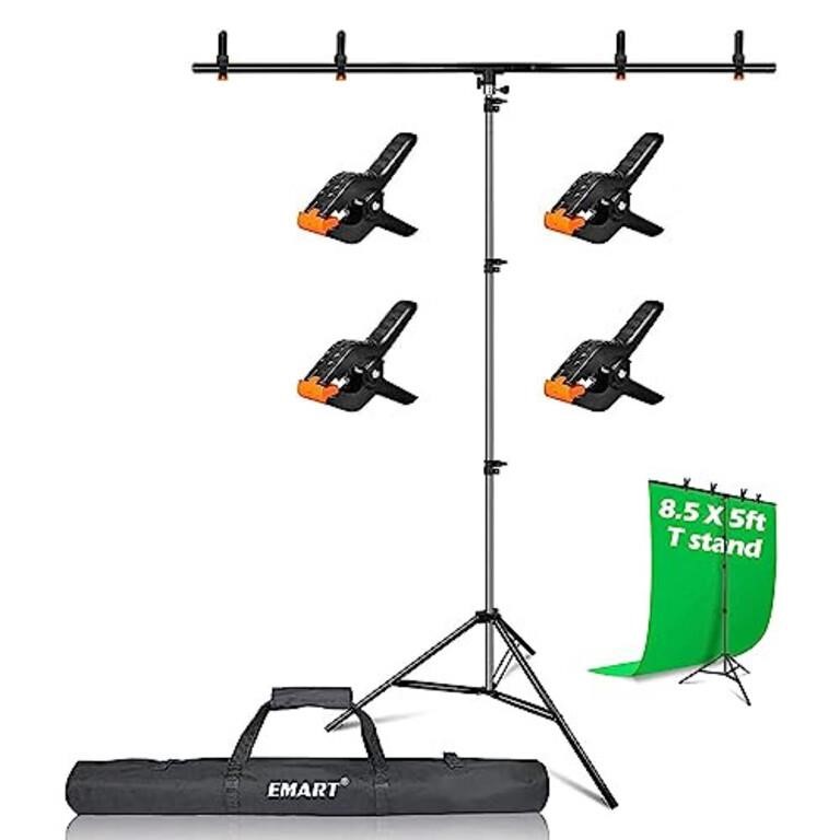 EMART 8.5 x 5ft T-Shape Portable Backdrop Stand,