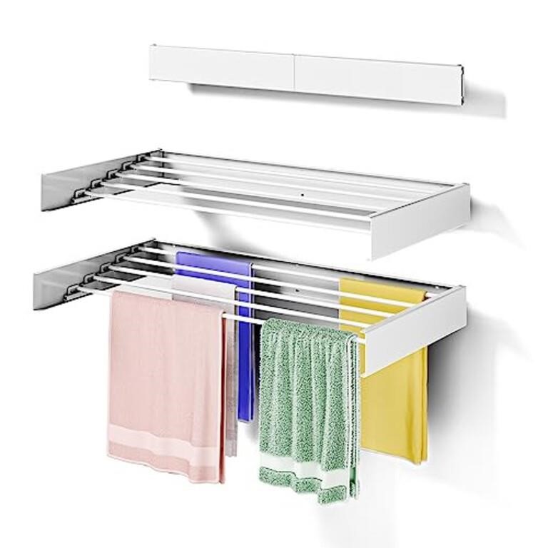 Muibe Laundry Drying Rack, 31.5" Wall Mounted Dry