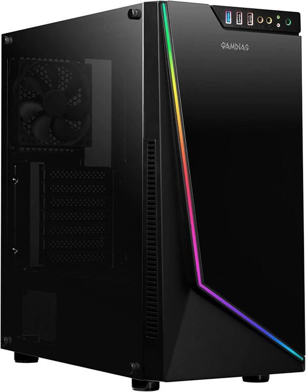 GAMDIAS Gaming ATX Mid Tower Gaming Computer PC