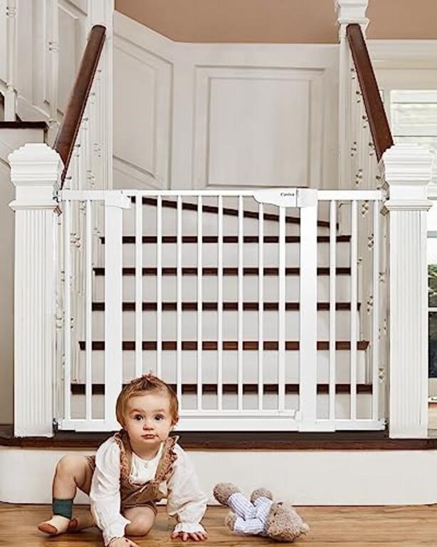 Cumbor 29.7-46" Baby Gate for Stairs, Auto Close