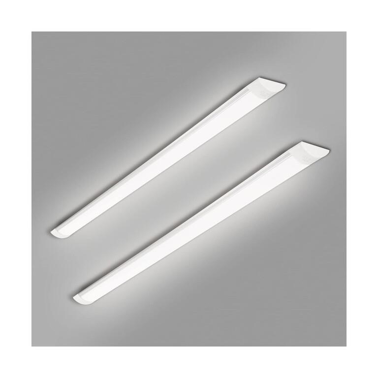 TJCoLUX 2 Packs 4FT Ultra-Thin LED Batten Lights,