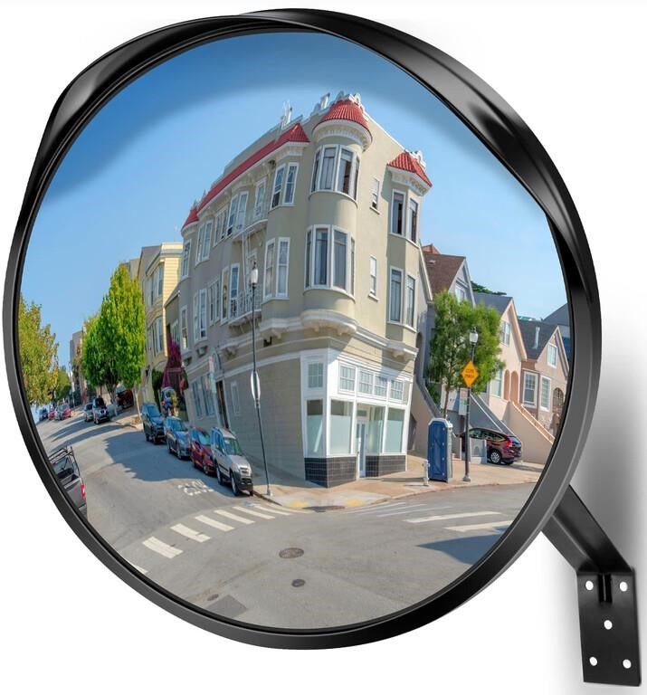 Angooni 16" Convex Driveway Mirror, Upgrade Wide