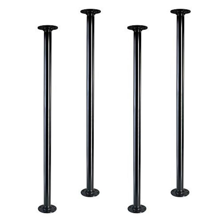 GeilSpace 30" Industrial Pipe Table Legs, Metal P
