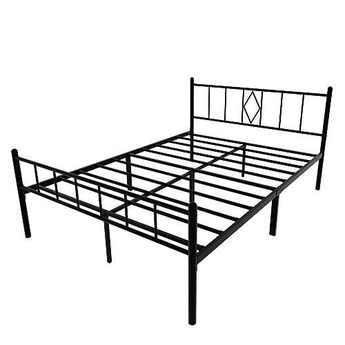 Emiosmt 14in High Bed Frame Full Size with Headbo