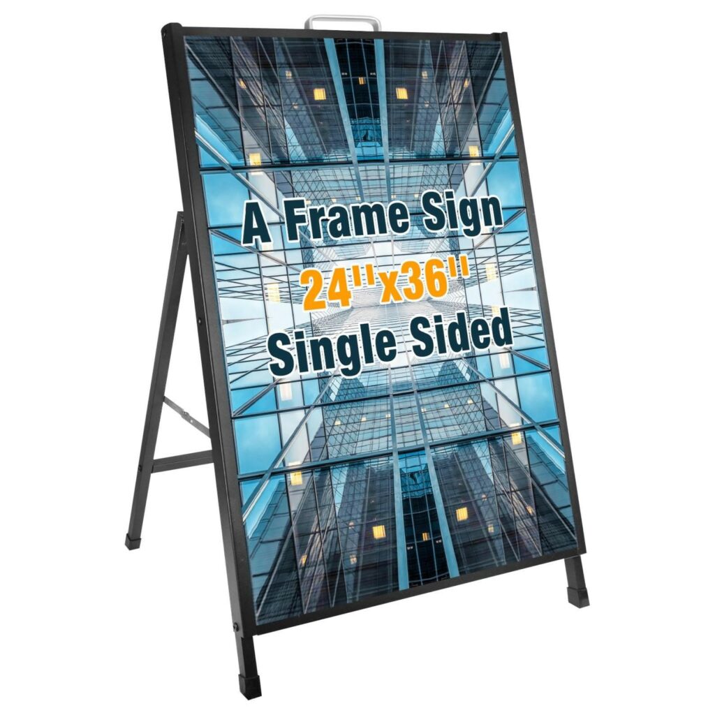 Heavy Duty A- Frame Sidewalks Poster stand 24 x 3