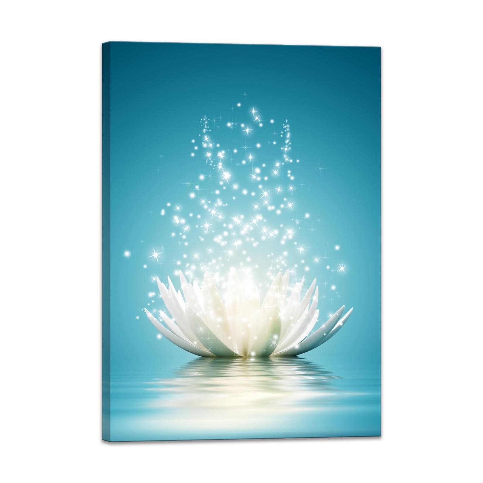 Canvas Prints Wall Art Lotus Flower Pictures Bath